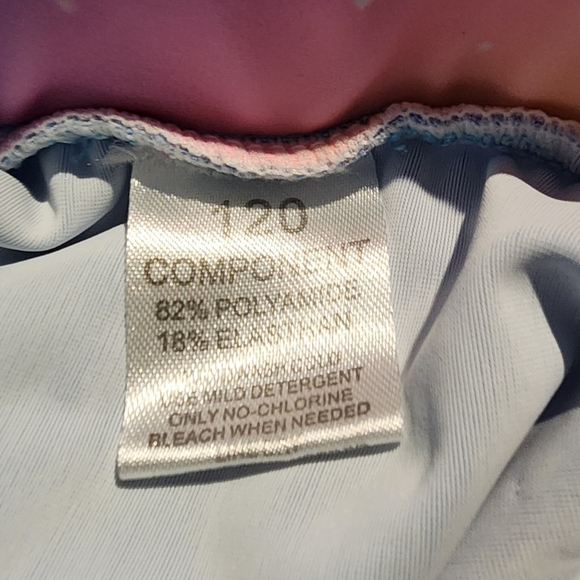 Unicorn Two Piece Bathing Suit Size EU 120/US 5T - Picture 3 of 3